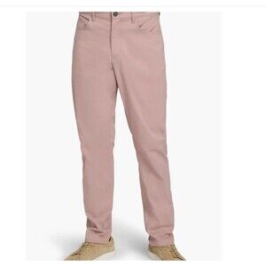 Faherty Movement 5-Pocket Pant Spring Quartz 40 Coolmax Stretch Organic Cotton